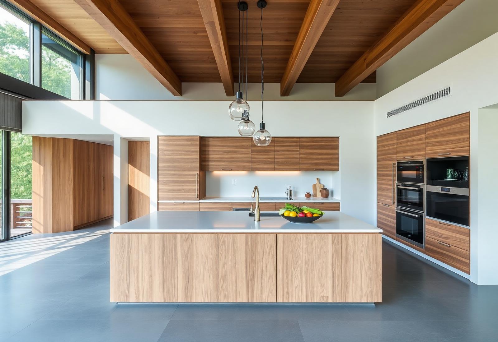 Cocina abierta contemporánea